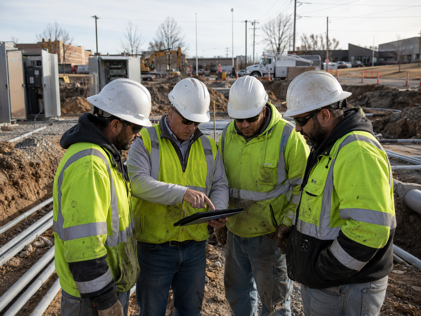 Field team coordinating work